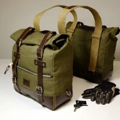 Hot Sale ❤️ Side Cases Unit Garage Universal Side Bags Green/brown Ug-1002gb 🛒