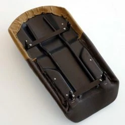 Brand new 💯 Saddles Unit Garage Saddle Leather Brown, Canvas Ug-1802brs 🔥 -Unit Garage-shop sella cuio marrone 1802brs b