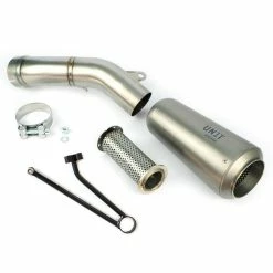 Discount 🛒 Silencers Unit Garage Low Pipe Ninet In Titanium ⭐