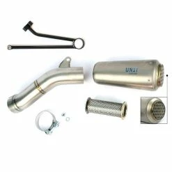 Brand new 🤩 Full System Unit Garage Titanium Low End Cap Grill Pipe Rnine T 21 ✔️