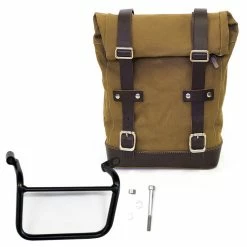 Flash Sale ❤️ Side Cases Unit Garage Canvas+frame Sx Triumph Scrambler Beige 😍