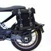 Outlet 🎉 Side Cases Unit Garage Waxed Side+subframe Husqvarna 401 Black 🔔 -Unit Garage-shop unitgarage cuoiotelaio husqvarna410 nero