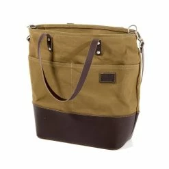 Deals ❤️ Textile Unit Garage Day Beige Bag Mojave Canvas 👏 -Unit Garage-shop unitgarage shoppingbag verde 2